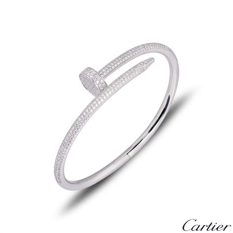 cartier juste un clou bracelet small white gold